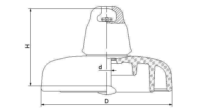 Изолятор линейный подвесной  ПС160К  (фото 1)