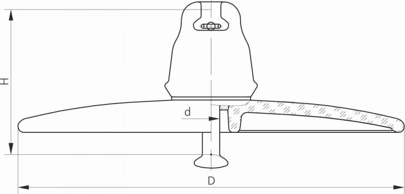 Изолятор линейный подвесной U160AD(146) (фото 2)