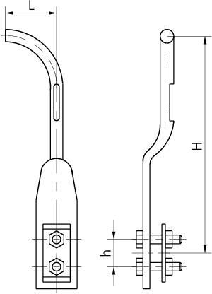 Рога разрядные РР-130 (фото 2)